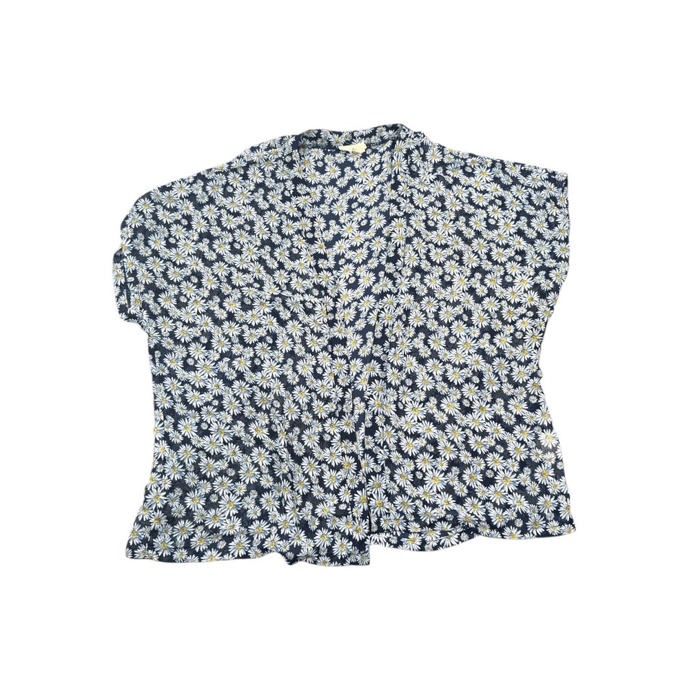 LA Hearts Daisy Floral Open Front Kimono Top Navy Blue One‎ Size O/S Boho